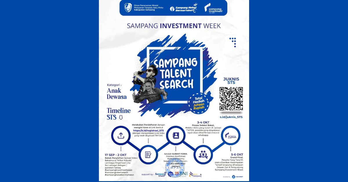 Poster Sampang Talent Search yang digelar