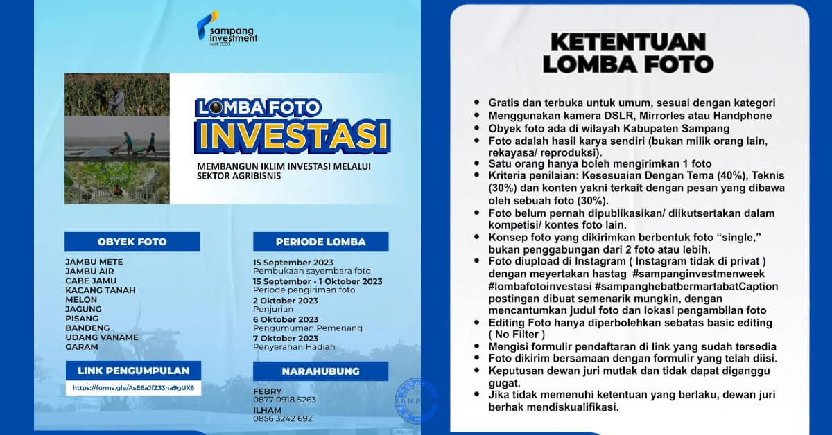Poster Lomba Foto Investasi