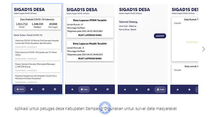 Mengenal Aplikasi Sigadis Sistem Cegah Covid19